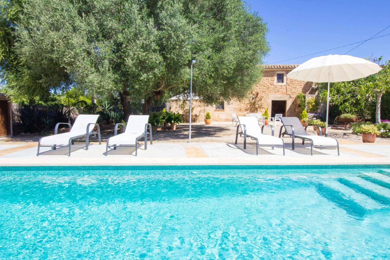 Preciosa Finca Rustica Con A/C Y Piscina Exclusiva Algaida  Eksteriør bilde